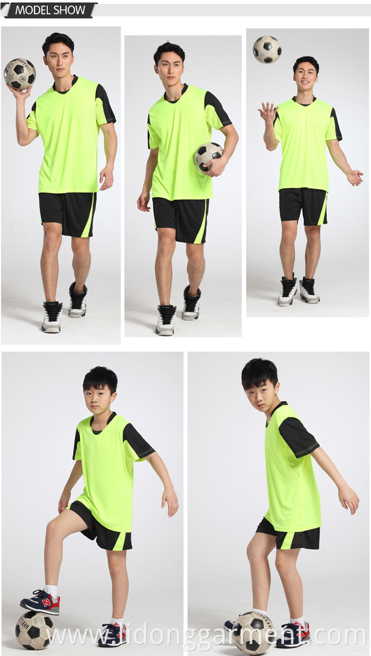 wholesale high quality blank football jerseys cheap soccer team uniforms